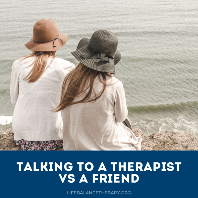 Talking to a Therapist Vs A Friend